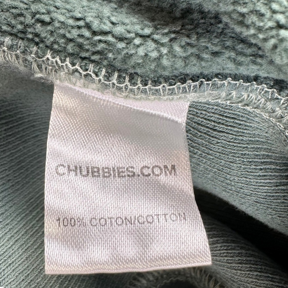 Chubbies The Marshland Pebble Wash Comfort Crewneck Sweatshirt Green Mens Medium - Picture 12 of 13